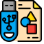 Pendrive Icon, pendrive,file transfer,backup