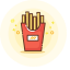 French Fries Icon, French fries,fast food