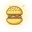 Hamburger Icon, fast food,hamburger
