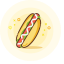 Hot Dog Icon, hot dog,fast food