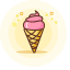 Ice Cream Cone Icon, ice cream,dessert