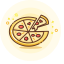 Pizza Icon, fast food,pizza