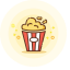 Popcorn Icon, popcorn,snack
