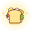 Sandwich Icon, fast food,sandwich
