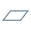 Parallelogram Icon, design,parallelogram,shape