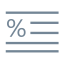 Percentage Line Icon, finance,line,percentage line