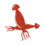 Red Crab - like Icon, snack,design
