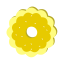 Yellow Flower - like Icon, snack,design