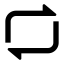 Repeat 2 Line Icon, line,media,repeat