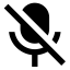 Mic Off Fill Icon, mic,mute