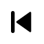 Skip Back Mini Fill Icon, fill,mini,skip back
