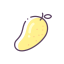 Dried Mango Icon, dried mango,dried fruit