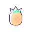 Dried Pineapple Icon, dried pineapple,dried fruit