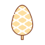 Pine Cone 1 Icon, pine cone,seed