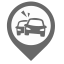 Car Accident Map Marker (Gray) Icon, car accident,gray marker