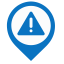 Emergency Map Marker (Blue) Icon, blue marker,emergency