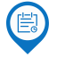 Incident Map Marker (Blue) Icon, incident,blue marker