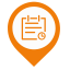 Incident Map Marker (Orange Outline) Icon, incident,map marker