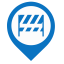 Interdiction Map Marker (Blue) Icon, blue marker,interdiction