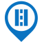 Lane Map Marker (Blue) Icon, lane,blue marker
