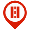 Lane Map Marker (Red) Icon, lane,red marker