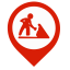 Maintenance (Worker) Map Marker (Red) Icon, maintenance,red marker,worker