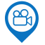Monitoring Map Marker (Blue) Icon, monitoring,blue marker