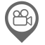 Monitoring Map Marker (Gray) Icon, monitoring,gray marker