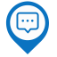 Notification Map Marker (Blue) Icon, blue marker,notification