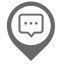 Notification Map Marker (Gray) Icon, gray marker,notification