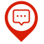 Notification Map Marker (Red) Icon, notification,red marker