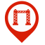 Portal Map Marker (Red) Icon, portal,red marker