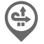 Switchover Map Marker (Gray) Icon, switchover,gray marker