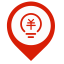 Toll Plaza Map Marker (Red) Icon, toll plaza,red marker