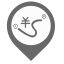 Toll Section Map Marker (Gray) Icon, toll section,gray marker