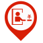 Toll Station Map Marker (Red) Icon, toll station,red marker