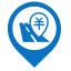 Tollway Map Marker (Blue) Icon, tollway,blue marker