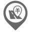 Tollway Map Marker (Gray) Icon, tollway,gray marker