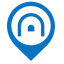 Tunnel Map Marker (Blue) Icon, tunnel,blue marker