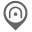 Tunnel Map Marker (Gray) Icon, tunnel,gray marker