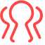 Group Tour Icon, abstract,group tour,red