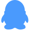 QQ Icon, QQ,blue,character