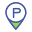 Duo - Color Parking Service Icon, duo - color,parking,service
