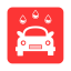 Colored Car Wash Icon, car wash,cleaning,colored