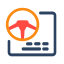 Driving Instruction Icon, driving,instruction,steering