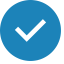 Checkmark Icon (Blue Circle) Icon, checkmark,success