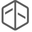 Cube Icon (Gray) Icon, 3D,cube