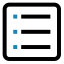 List Icon (Blue Dot) Icon, list,menu