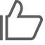 Thumbs Up Icon (Gray) Icon, like,thumbs up
