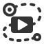 Line Video Icon, video,line,monitoring